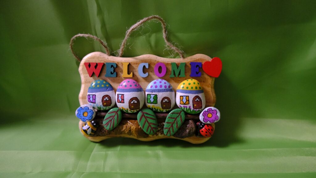 Cartello welcome casa