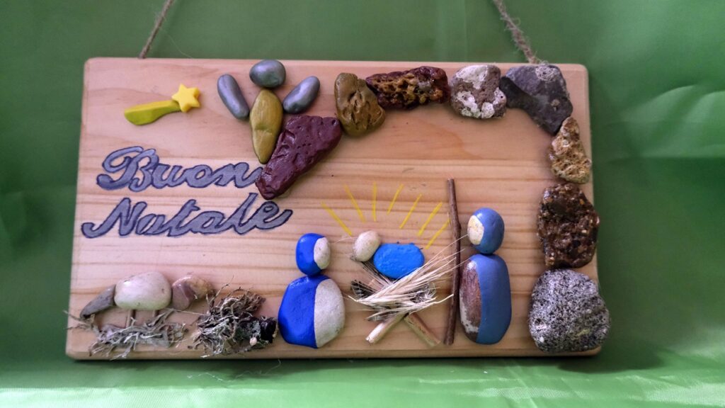 presepe natale fuoriporta da appendere